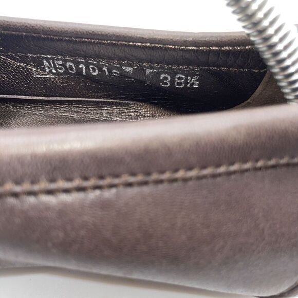 Tory Burch Women's Black Cap Toe Brown Leather Ballet‎ Flats Shoes US Size 7.5 - Picture 12 of 16